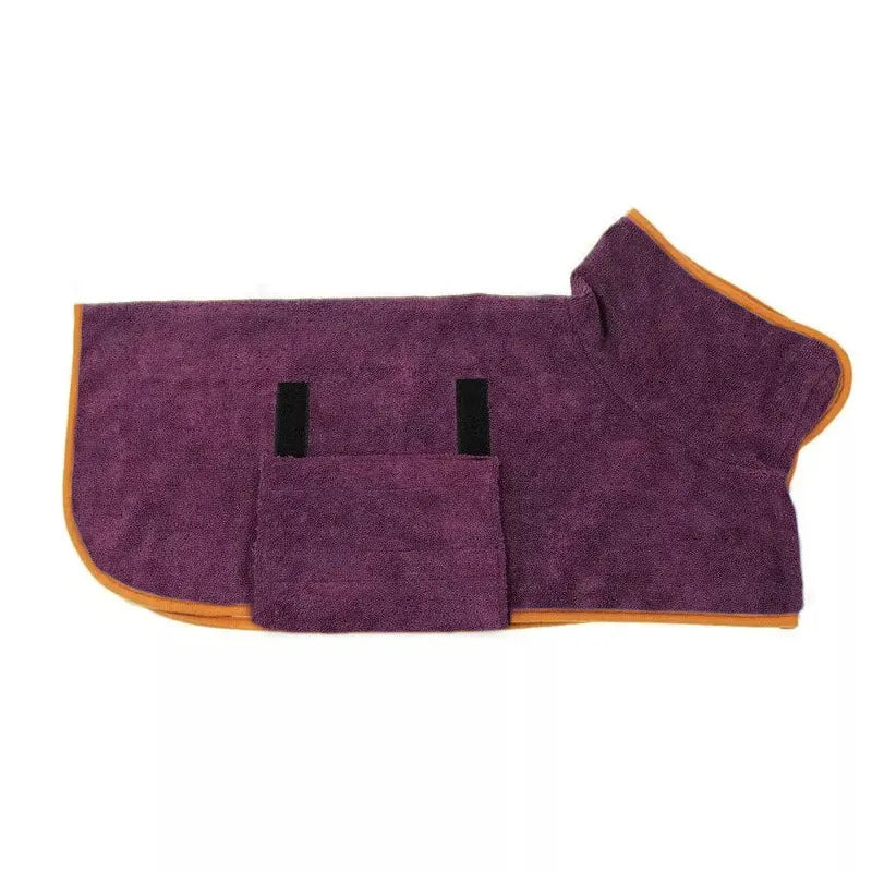 Pet Drying Towel Robe – Fast Absorbent Bathrobe for Dogs & Cats