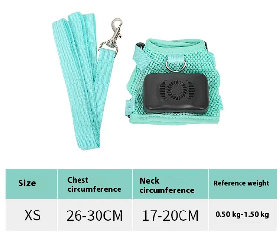 Cooling Dog Harness Vest – Breathable Pet Chest Strap for Summer Walks