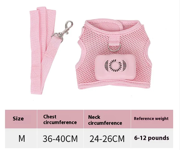 Cooling Dog Harness Vest – Breathable Pet Chest Strap for Summer Walks