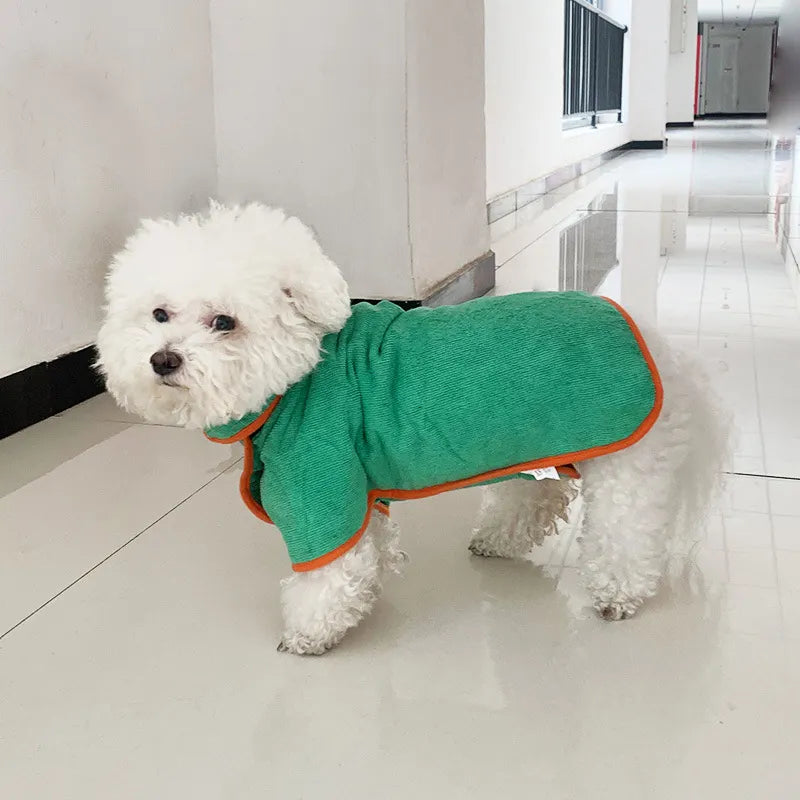Pet Drying Towel Robe – Fast Absorbent Bathrobe for Dogs & Cats
