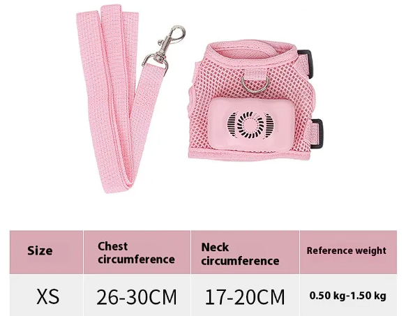 Cooling Dog Harness Vest – Breathable Pet Chest Strap for Summer Walks