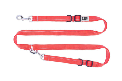 Durable Red Dog Leash – Active Walking Leash for Medium & Large Dogs