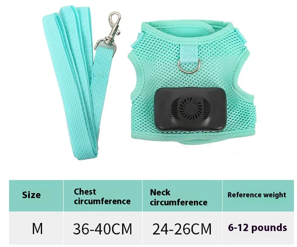 Cooling Dog Harness Vest – Breathable Pet Chest Strap for Summer Walks