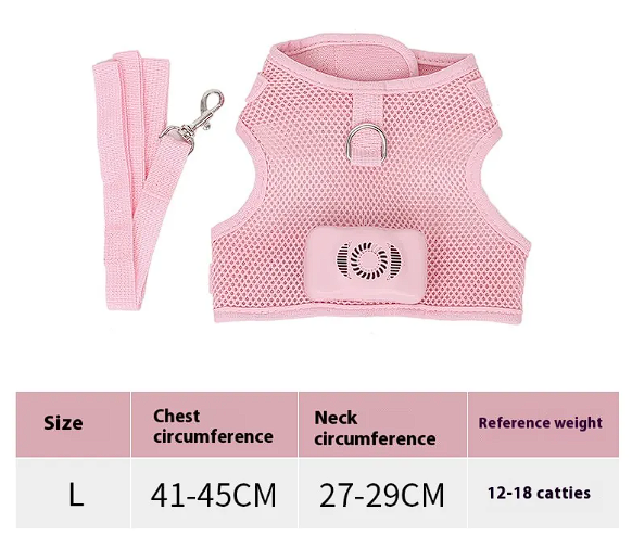 Cooling Dog Harness Vest – Breathable Pet Chest Strap for Summer Walks
