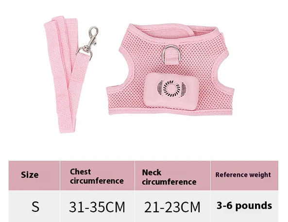 Cooling Dog Harness Vest – Breathable Pet Chest Strap for Summer Walks
