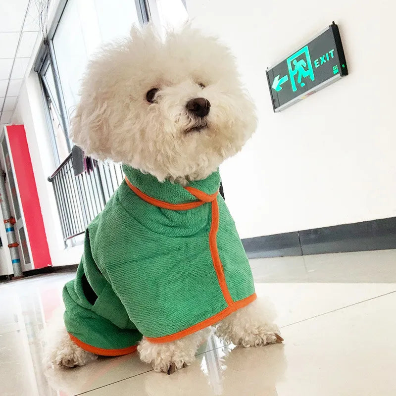 Pet Drying Towel Robe – Fast Absorbent Bathrobe for Dogs & Cats
